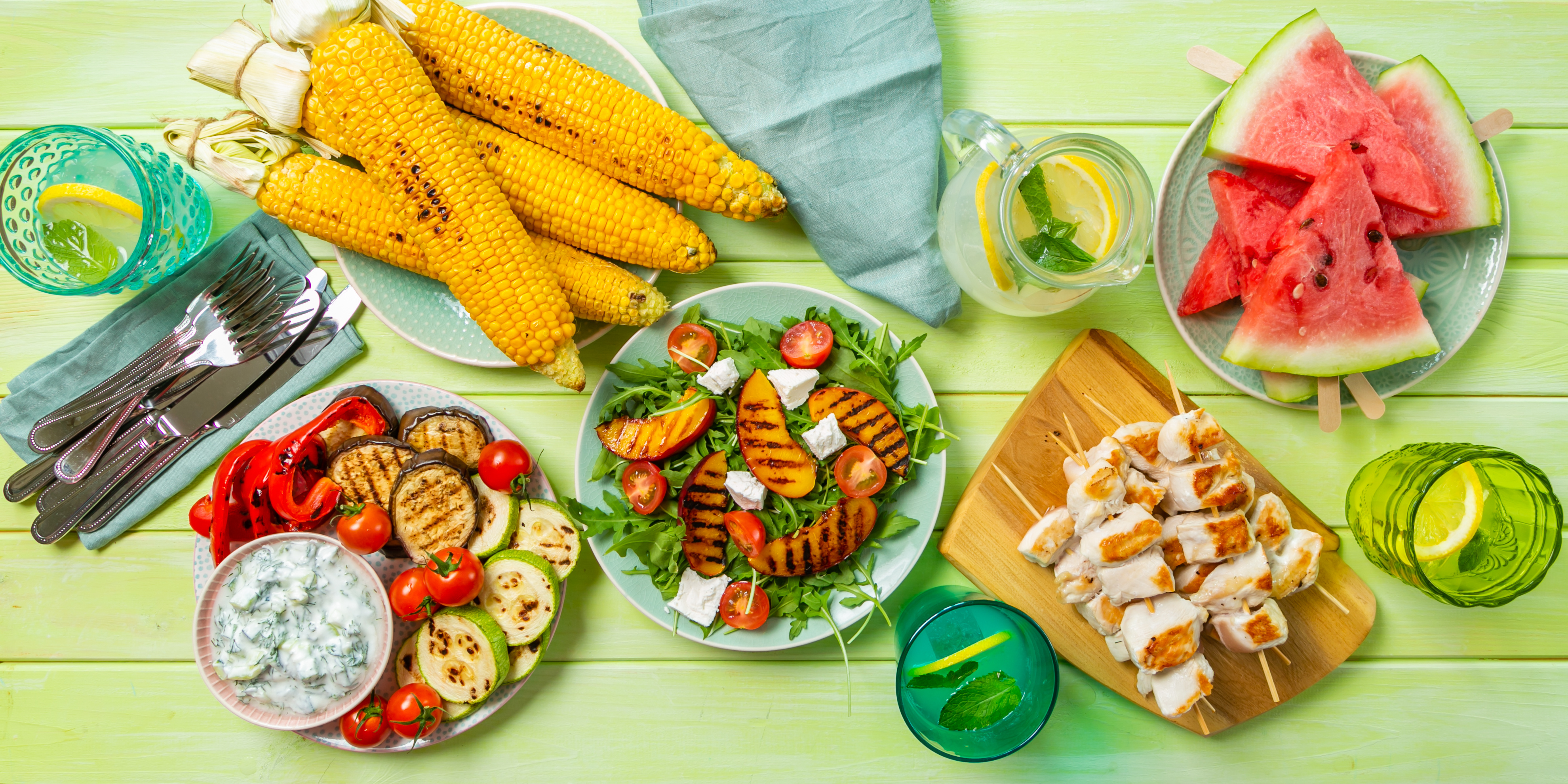 Sommerbuffet im Garten