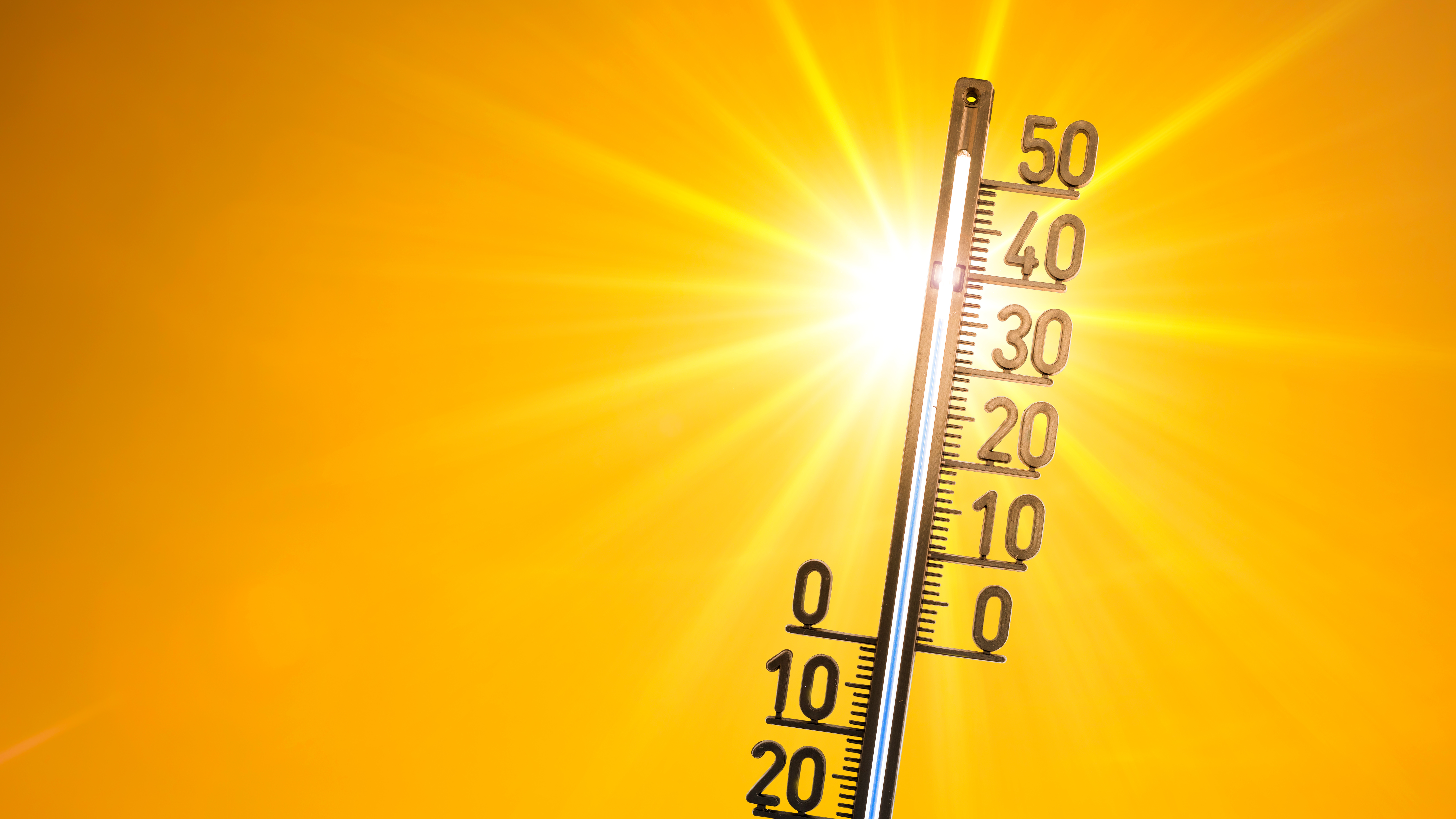 Temperaturessung, Thermometer vor Sonne