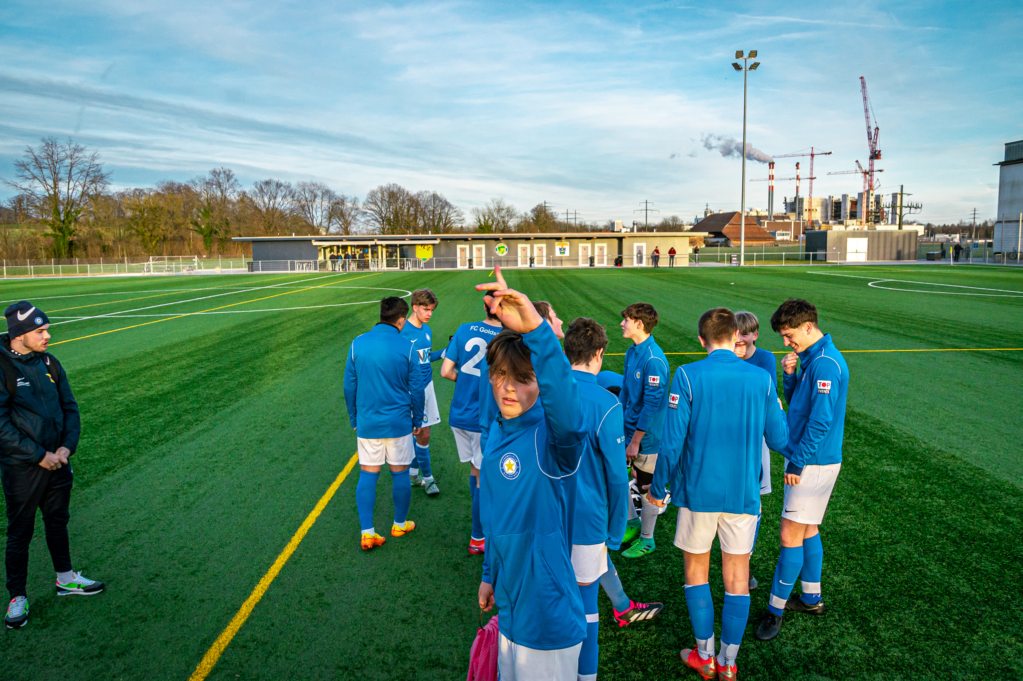 Die FC Goldstern Junioren auf dem Fussballplatz