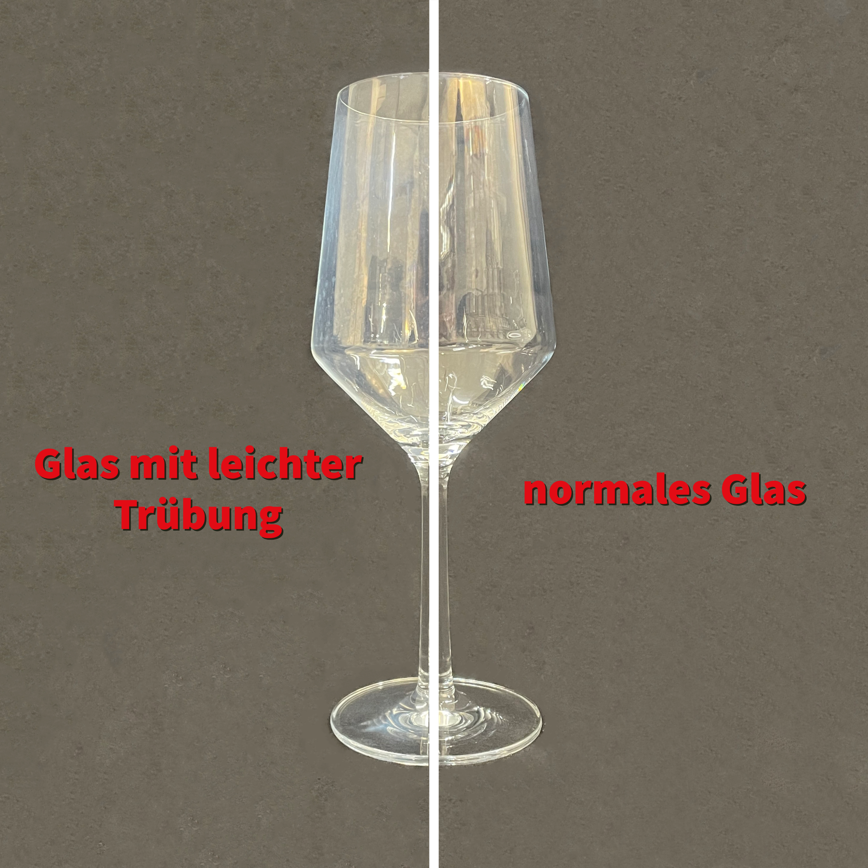 Unterschied Pure Schott Glas mit und ohne Trübung