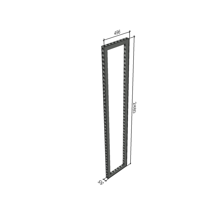 Omni-55 A3 Rahmen, beidseitig 1x Haken 25mm G (496x2480mm) 