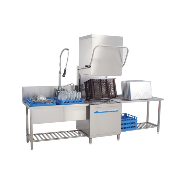 Zulauf- und Ablauftisch für Durchschub-Geschirrspülmaschine MEIKO