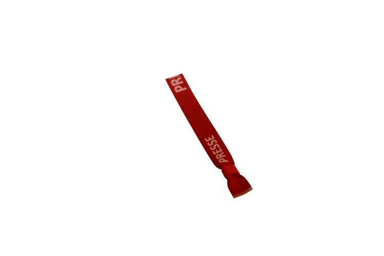 Stoffarmband (vorbedruckt) "PRESSE" rot 