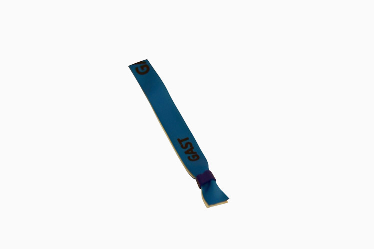 Stoffarmband (vorbedruckt) "GAST" blau 