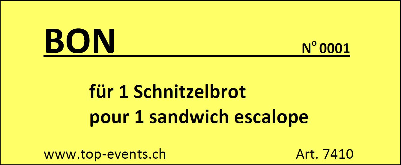 Bonblock für 1 Schnitzelbrot 